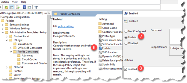 Configure Windows Virtual Desktop (WVD) to use FSLogix profile containers as a user profile storage