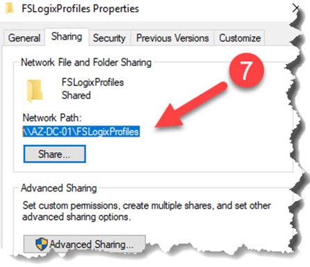 Configure Windows Virtual Desktop (WVD) to use FSLogix profile containers as a user profile storage