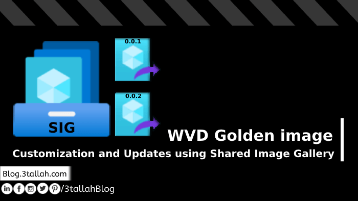WVD Golden image Customization and updates using Shared Image Gallery
