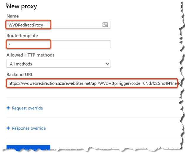 Configure Custom URL redirection for Windows Virtual Desktop - WVD