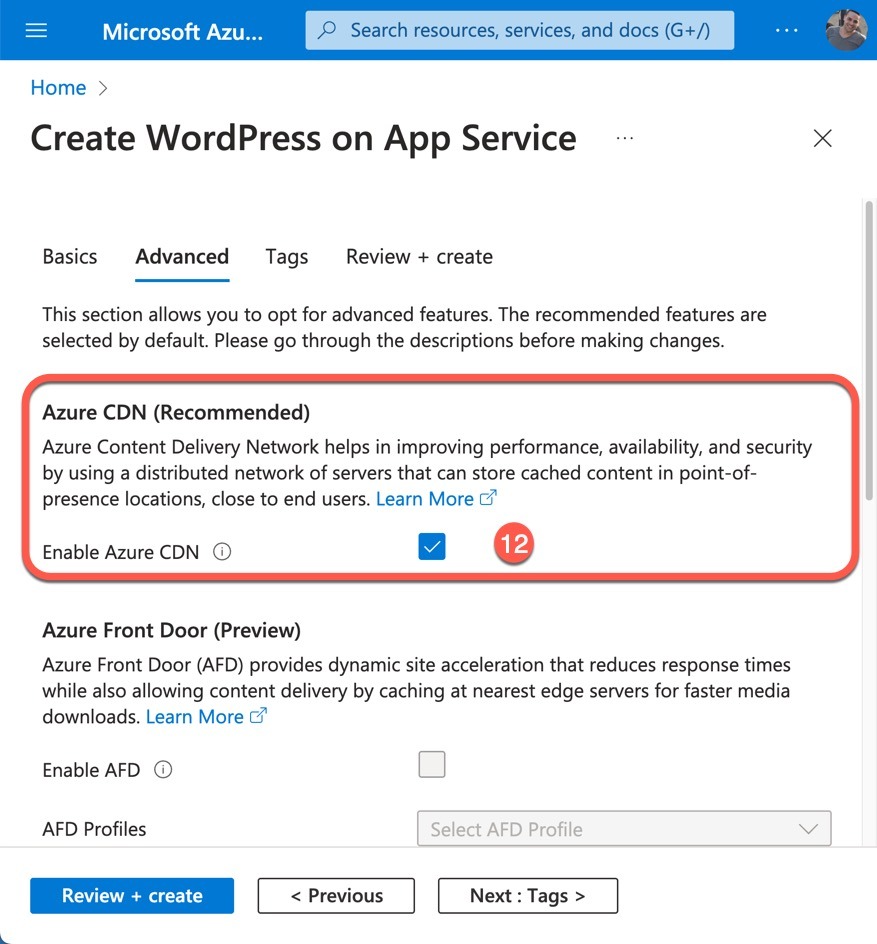 Create WordPress on App Service – Hosting plans & Setup