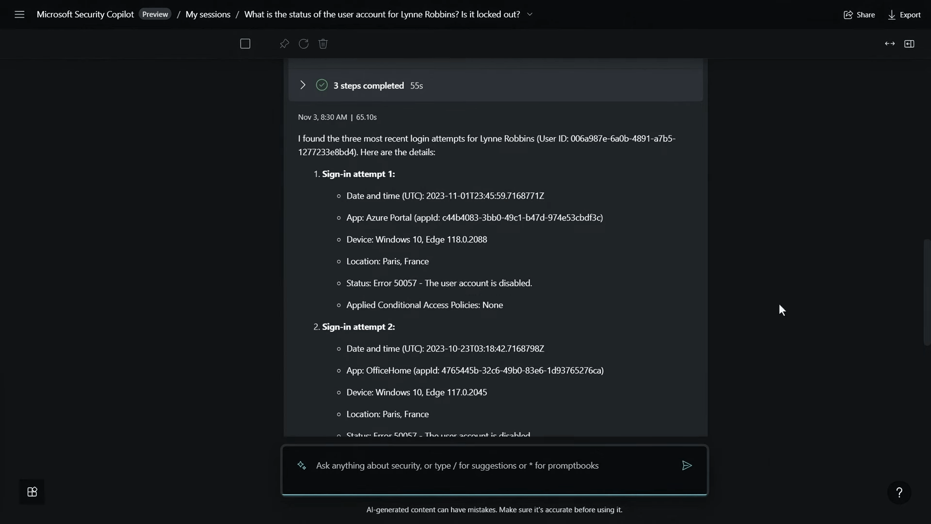 Microsoft Security Copilot signin