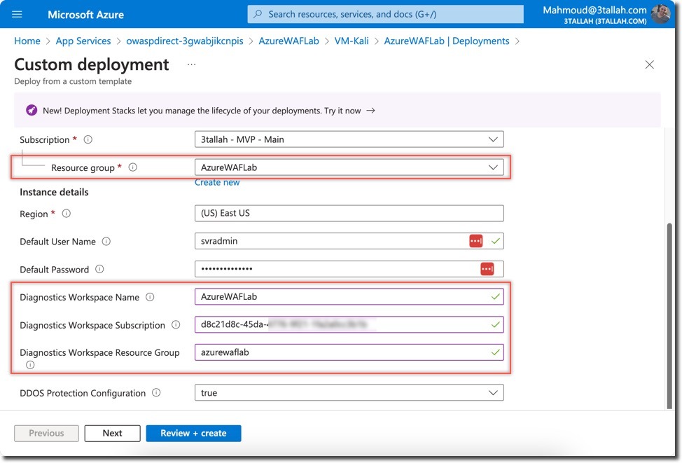 Part 1: Lab Setup – Building Your Azure WAF Testing Environment