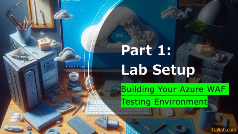 Part 1- Lab Setup – Building Your Azure WAF Testing Environment